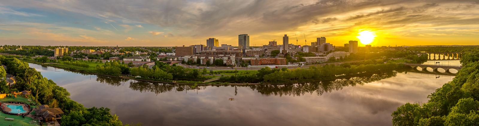 panoramic view of New Brunswick NJ